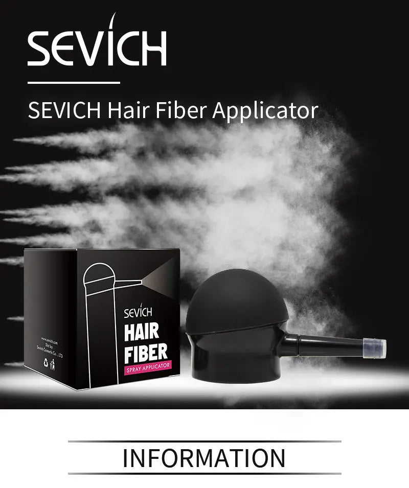 Sevich 2pcs/lot 10 Colors Hair Building Fiber Set Hair Loss Product Keratin Powders Hair Regrowth Treatment With Applicator