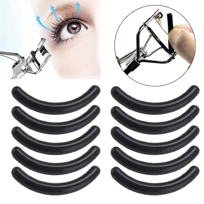 10/20/30 Pcs/set Black Replacement Eyelash Curler Refill Silicone Pads Makeup Curling Styling Tools Eyelash Replacement Tool