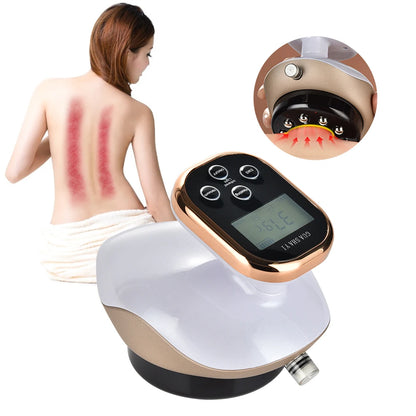 Electric Cupping Massage Guasha Scraping Body Massager Vacuum Cans Suction Cup Heating Fat Burner Anti-cellulite Massager