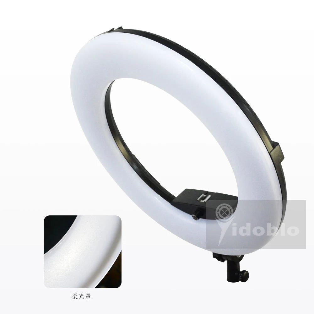 Yidoblo FD-480 18" Dimmable LED Ring lamp Kit 96W LED makeup Tattoos Light Lamp Ring light + stand (2M)+ handbag