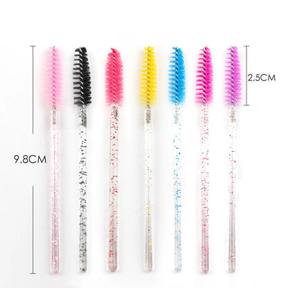 5-50PCS Crystal Eyelashes Brush Comb Eye Lashes Extension Mascara Wands Makeup Professional Makeup Beauty Tool Eye lashes Brush