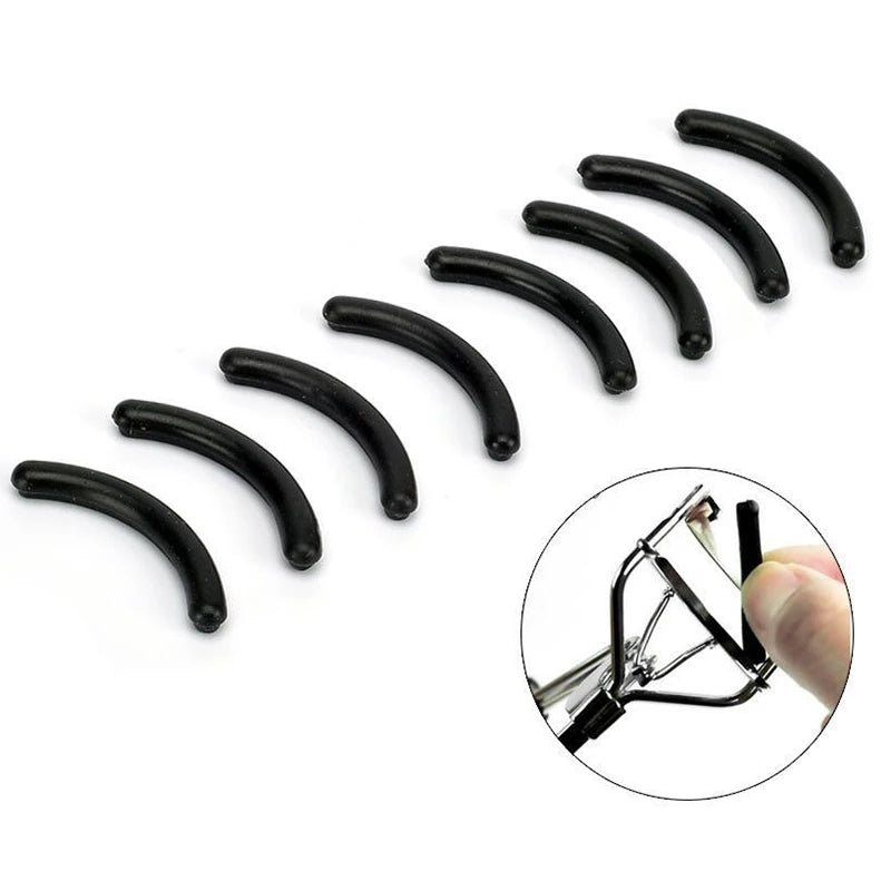 10/20/30 Pcs/set Black Replacement Eyelash Curler Refill Silicone Pads Makeup Curling Styling Tools Eyelash Replacement Tool