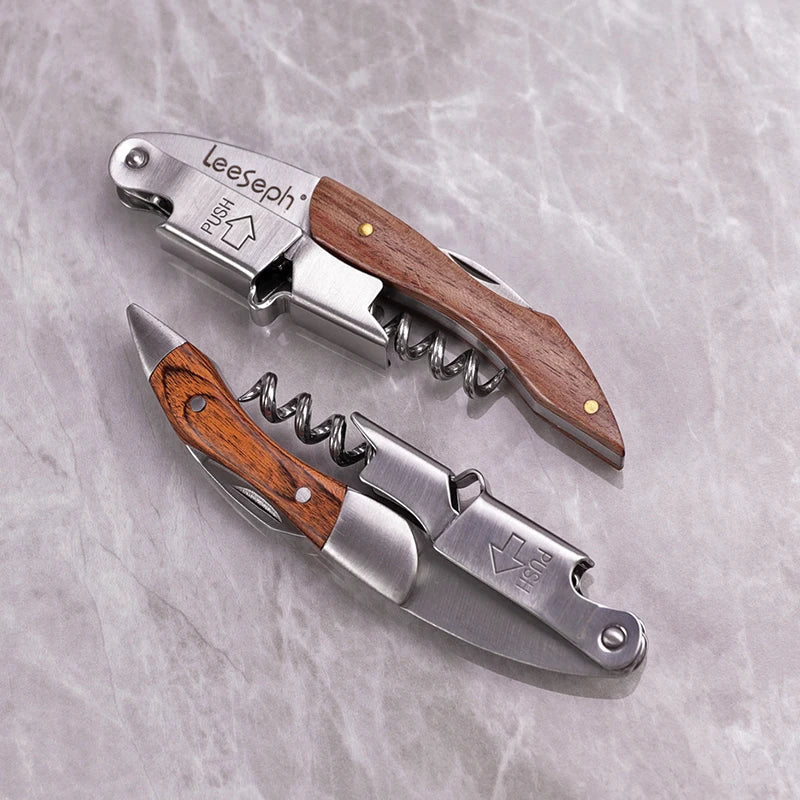 Wine Opener, Professional Waiters Corkscrew,  Bottle Opener and Foil Cutter Gift for Wine Lovers