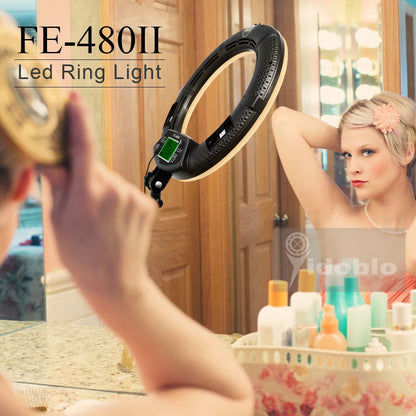 Yidoblo FE-480 Dimmable Ring lamp kit Camera Photo/Studio/Phone/Video 18" 96W 480 LED Ring Light LED Lamp +200cm tripod +Bag Kit