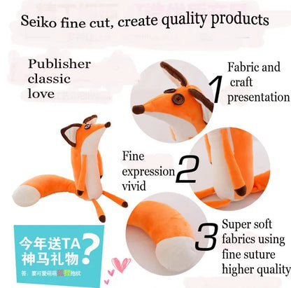 1pc 60cm Moive Cartoon The Little Prince And The Fox Plush Doll Stuffed Animals Plush Education Toys For Babys Christmas gifts