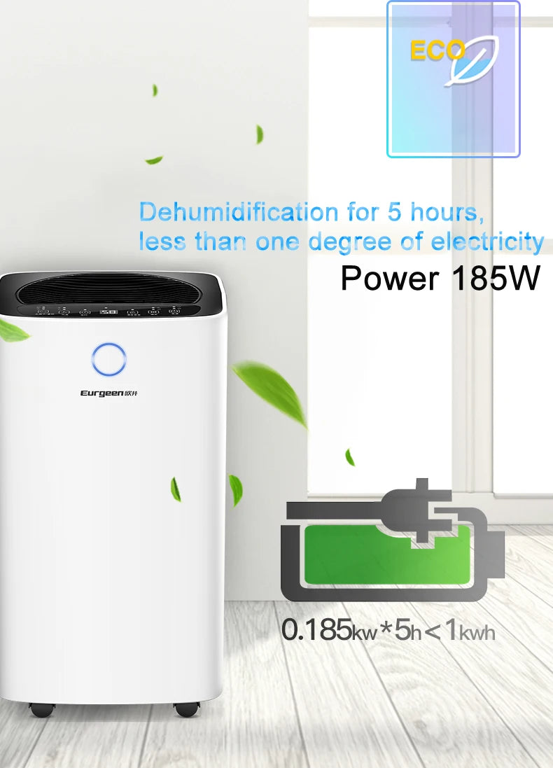 12L/D Dehumidifier Humedad Absorbedor Air Purifier Household Bedroom Small Mute Negative Ion Energy Saving