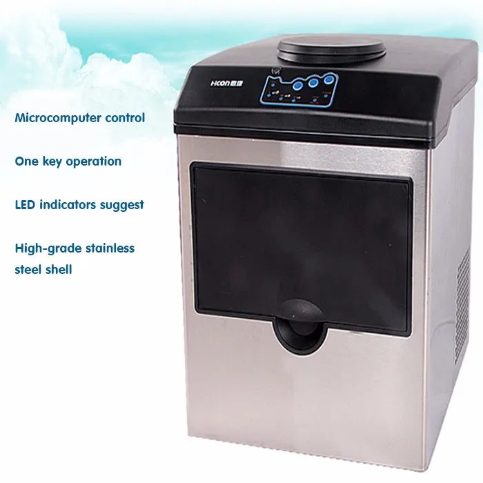 Bullet Ice Maker Electric Commercial Or Homeuse Countertop Automatic Ice Making Machine Ice Cube Making Machine 25kg HZB-25/BF