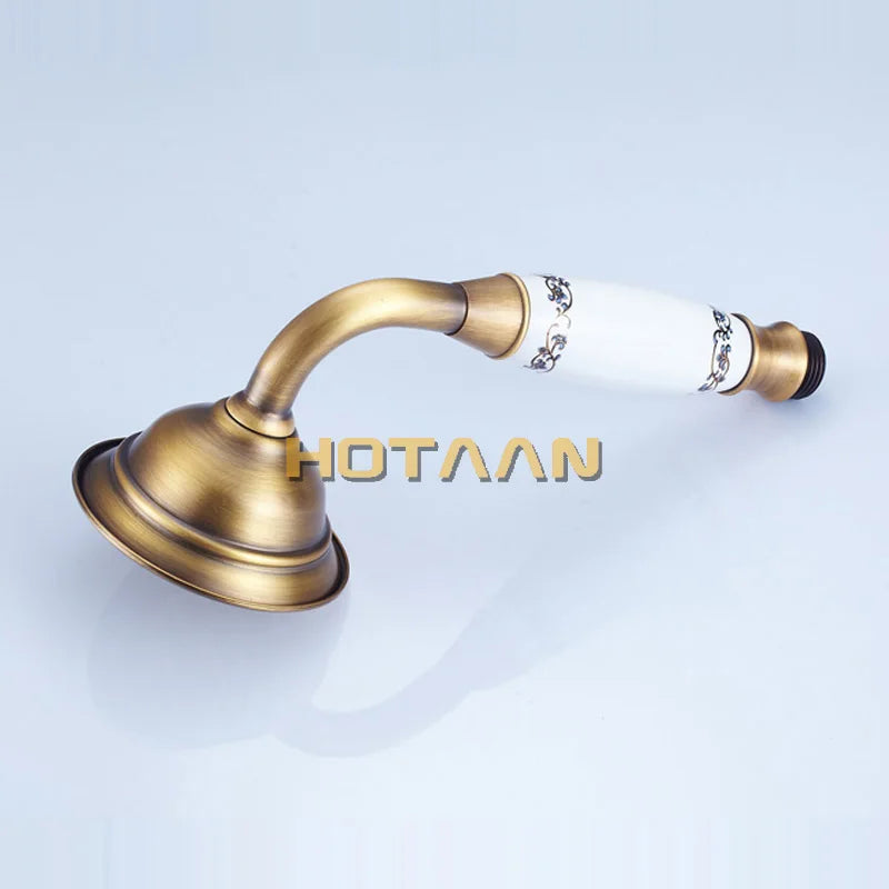 Retail & wholesale solid copper antique brass  handheld shower luxury batnroom Hand Shower Head YT-5191