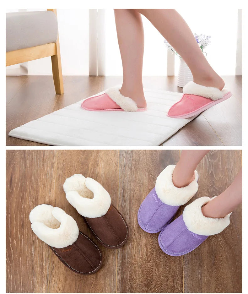 Women Winter Warm Ful Slippers Women Slippers Sheep Lovers Home Slippers Indoor Plush Size House Shoes Woman wholesale