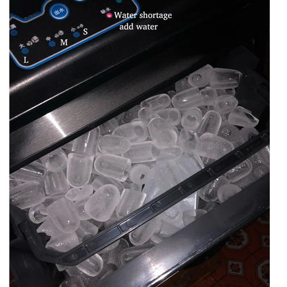 Bullet Ice Maker Electric Commercial Or Homeuse Countertop Automatic Ice Making Machine Ice Cube Making Machine 25kg HZB-25/BF