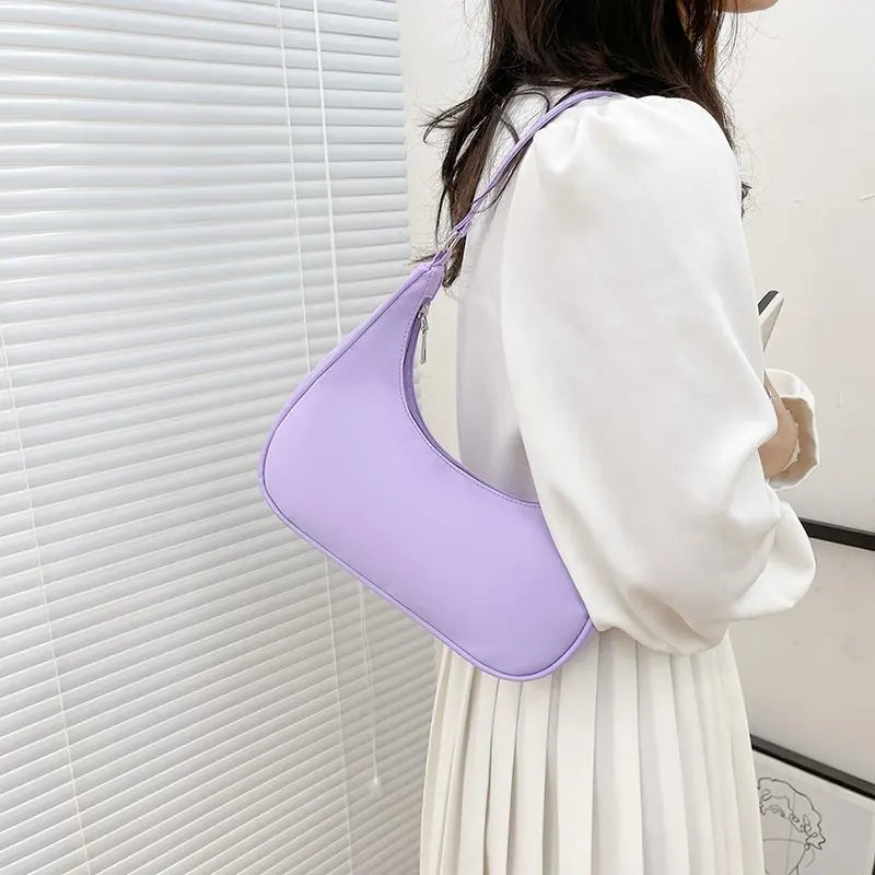 Women Bags Armpit Shoulder Bag Small Shoulder Purse Nylon Underarm Bags Clutch Women Hobos Summer Simple Handbags Bolso Feminina