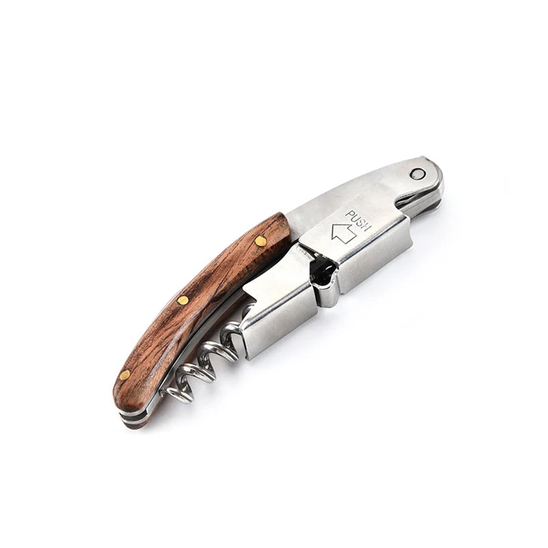 Wine Opener, Professional Waiters Corkscrew,  Bottle Opener and Foil Cutter Gift for Wine Lovers