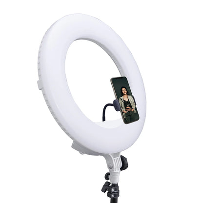 Yidoblo Warm & Cold Light LX-480SII 48W Ring Light Kit LED Ring Lamp SMD LEDS Video Light Lamp Makeup Lighting + Stand (2M)+ Bag