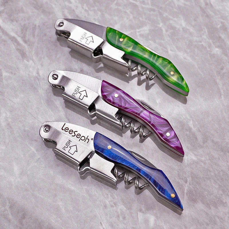 Wine Opener, Professional Waiters Corkscrew,  Bottle Opener and Foil Cutter Gift for Wine Lovers