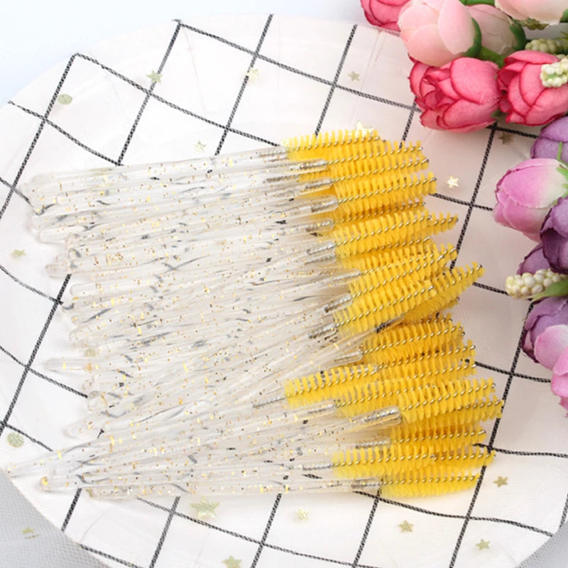 5-50PCS Crystal Eyelashes Brush Comb Eye Lashes Extension Mascara Wands Makeup Professional Makeup Beauty Tool Eye lashes Brush