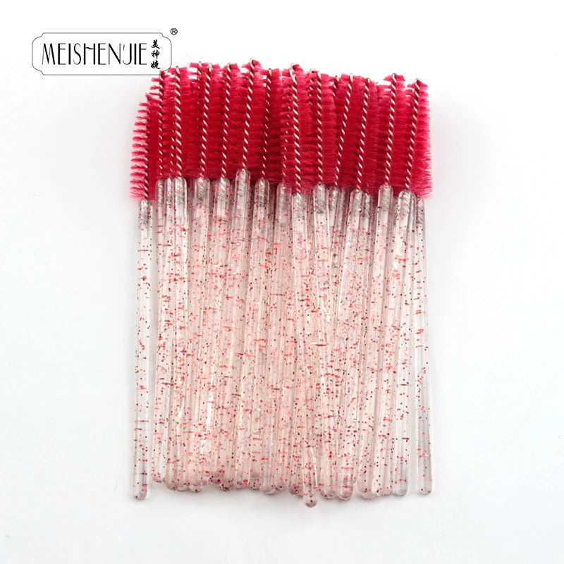 5-50PCS Crystal Eyelashes Brush Comb Eye Lashes Extension Mascara Wands Makeup Professional Makeup Beauty Tool Eye lashes Brush