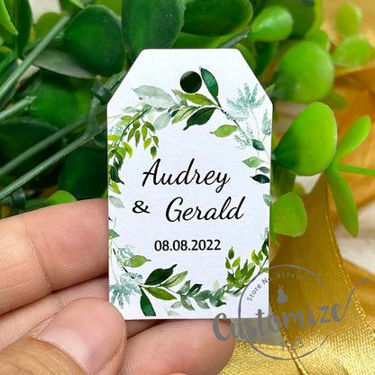 100 pcs/ set Personalised Gift Tags, Gift Tags, Handwritten Kraft Wedding Favour Label Custom