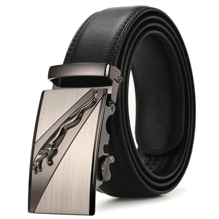 New Men Belts Fashion Pu Alloy Automatic Buckle Belt Business Casual Decoration Belt High Quality Men's Waistband Luxury Brand