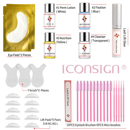 ICONSIGN Lash Lift Kit Dropshipping Lash Lifting Set Eyelash Serum Calia Enhancer Eyelash Perm Eyes Beauty Makeup Tools