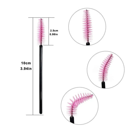 5-50PCS Crystal Eyelashes Brush Comb Eye Lashes Extension Mascara Wands Makeup Professional Makeup Beauty Tool Eye lashes Brush