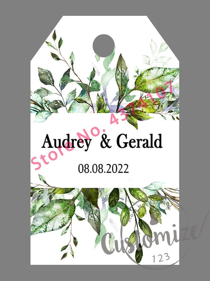 100 pcs/ set Personalised Gift Tags, Gift Tags, Handwritten Kraft Wedding Favour Label Custom