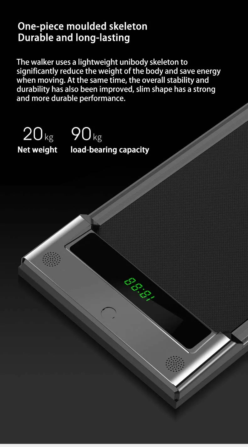 Home And Office Electric Steel Digital Led Screen Fitness Compact Mini Small Flat Walking Pad Foldable Treadmill For Home