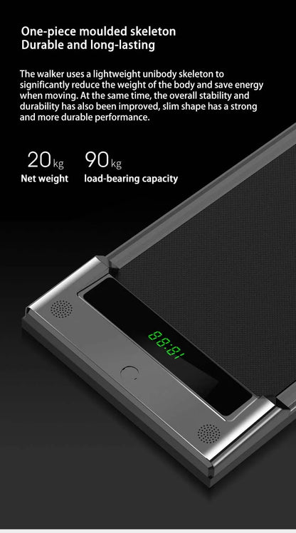 Home And Office Electric Steel Digital Led Screen Fitness Compact Mini Small Flat Walking Pad Foldable Treadmill For Home