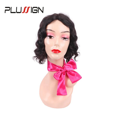 Plussign 1-2Pcs Satin Scarves For Women Hair Wig Grip Band 6*100Cm Silk Headband For Lace Front Wigs Satin Edge Headband