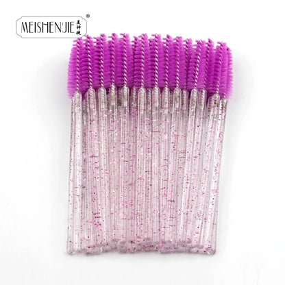 5-50PCS Crystal Eyelashes Brush Comb Eye Lashes Extension Mascara Wands Makeup Professional Makeup Beauty Tool Eye lashes Brush