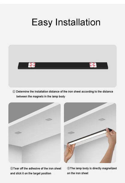 Wireless LED Night Light Motion Sensor 20 40 60 80cm USB Rechargeable Dimmable Wardrobe Lamp for Kitchen Cabinet Staircase Lamp