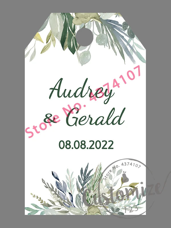 100 pcs/ set Personalised Gift Tags, Gift Tags, Handwritten Kraft Wedding Favour Label Custom