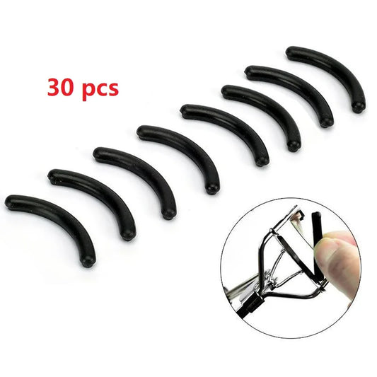 10/20/30 Pcs/set Black Replacement Eyelash Curler Refill Silicone Pads Makeup Curling Styling Tools Eyelash Replacement Tool