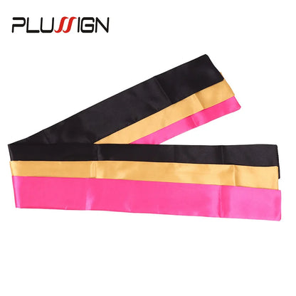 Plussign 1-2Pcs Satin Scarves For Women Hair Wig Grip Band 6*100Cm Silk Headband For Lace Front Wigs Satin Edge Headband