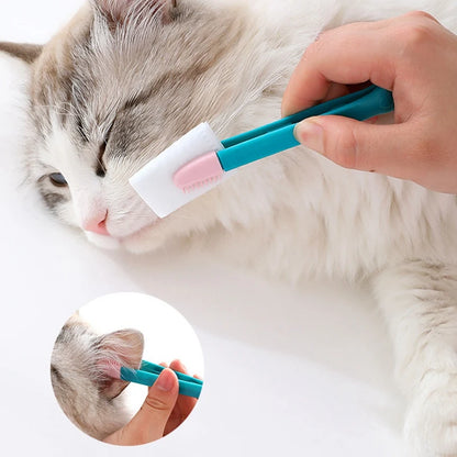 Pet Eye Comb Brush Tear Stain Remover Comb Silicone soft  Grooming Tools  Small Cat Dog Kitten Cleaning Eye Scabs Dog toys Cats