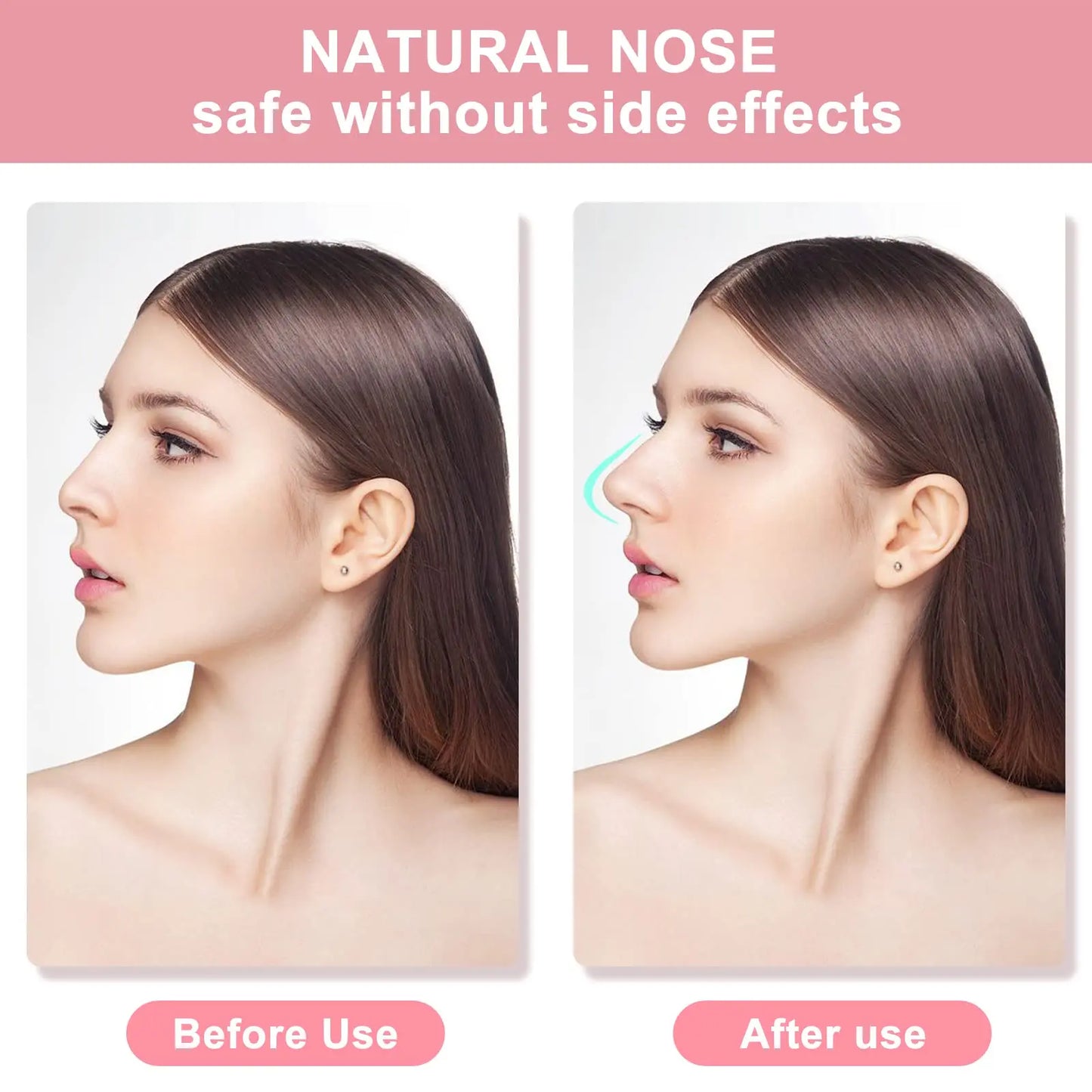 2 Sets Nose Up Lifting Nose Shaper Lifter Nose Slimmer Nose Corrector Nose Bridge Straightener Beauty Tool 3 Size Pain Free