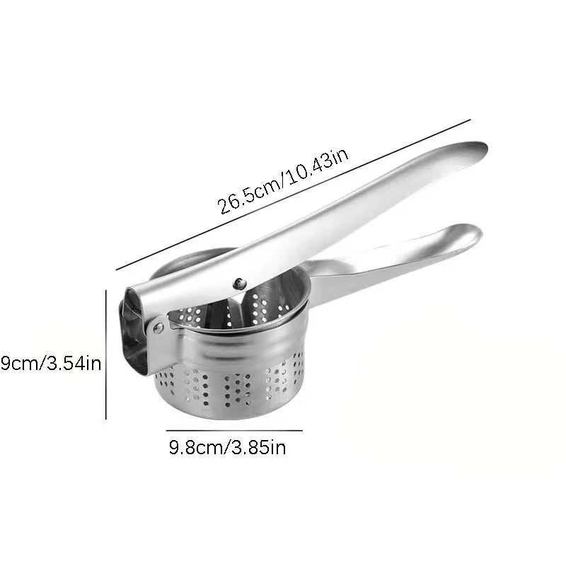 304 Stainless Steel Manual Juicer Lemon Squeezer Household Potato Masher Garlic Squeezer Vegetable Squeezer