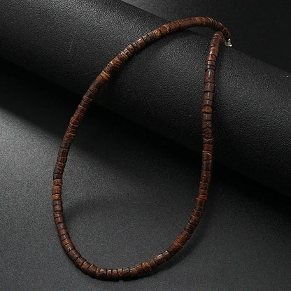 Vintage Coconut Shell Turquoise Chains Necklaces for Women Men's Surfing Choker Luxury Holiday Jewelry Collares