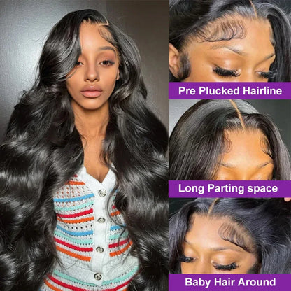 32 Inch Body Wave 13x6 Hd Lace Frontal Wig Human Hair 13x4 Hd Pre Plucked Lace Wigs For Women Brazilian 360 Lace Front Hair Wigs