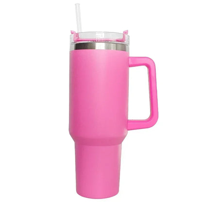 40oz Mug Tumbler With Handle Insulated Stainless Steel Coffee Tumbler With Lids Straw Tumbler Termos Cup for Travel Thermal Mug