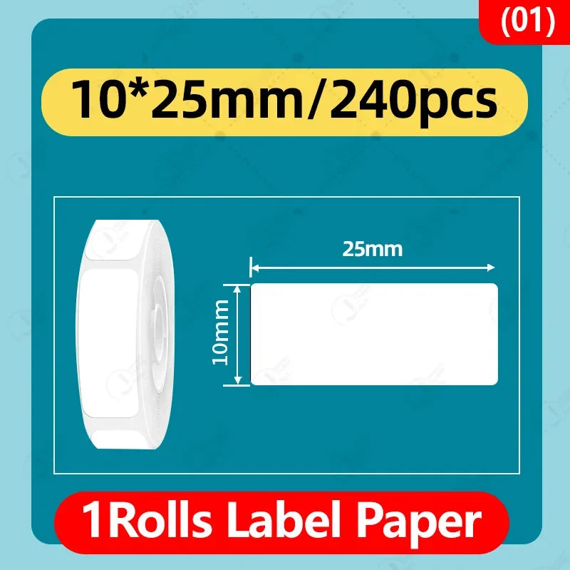 NIIMBOT D11/D110/D101/H1 Mini self-adhesive thermal label paper,   price tag, stickers, item cla Label Sticker