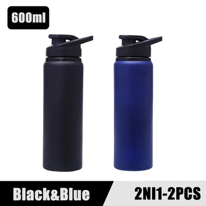 Portable Stainless Steel Water Bottle Bicycle Riding Drinking Water Bottle Outdoor Sport Travel Mug Metal Stainless Steel Bottle