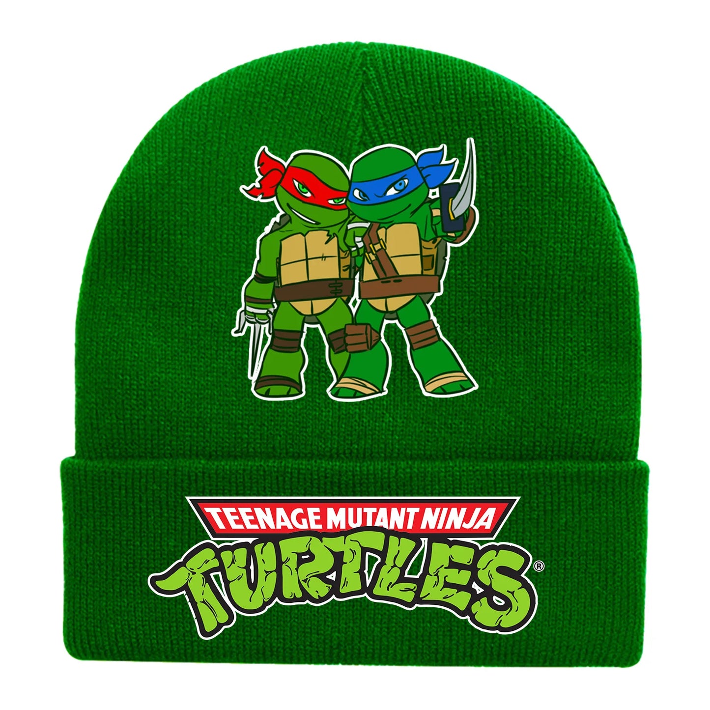 New Fashion Teenage Mutant Ninja Turtles Children's Cap Knitted Caps for Boy Trendy Baby Hat Beanie Anime Print Winter Hats Gift