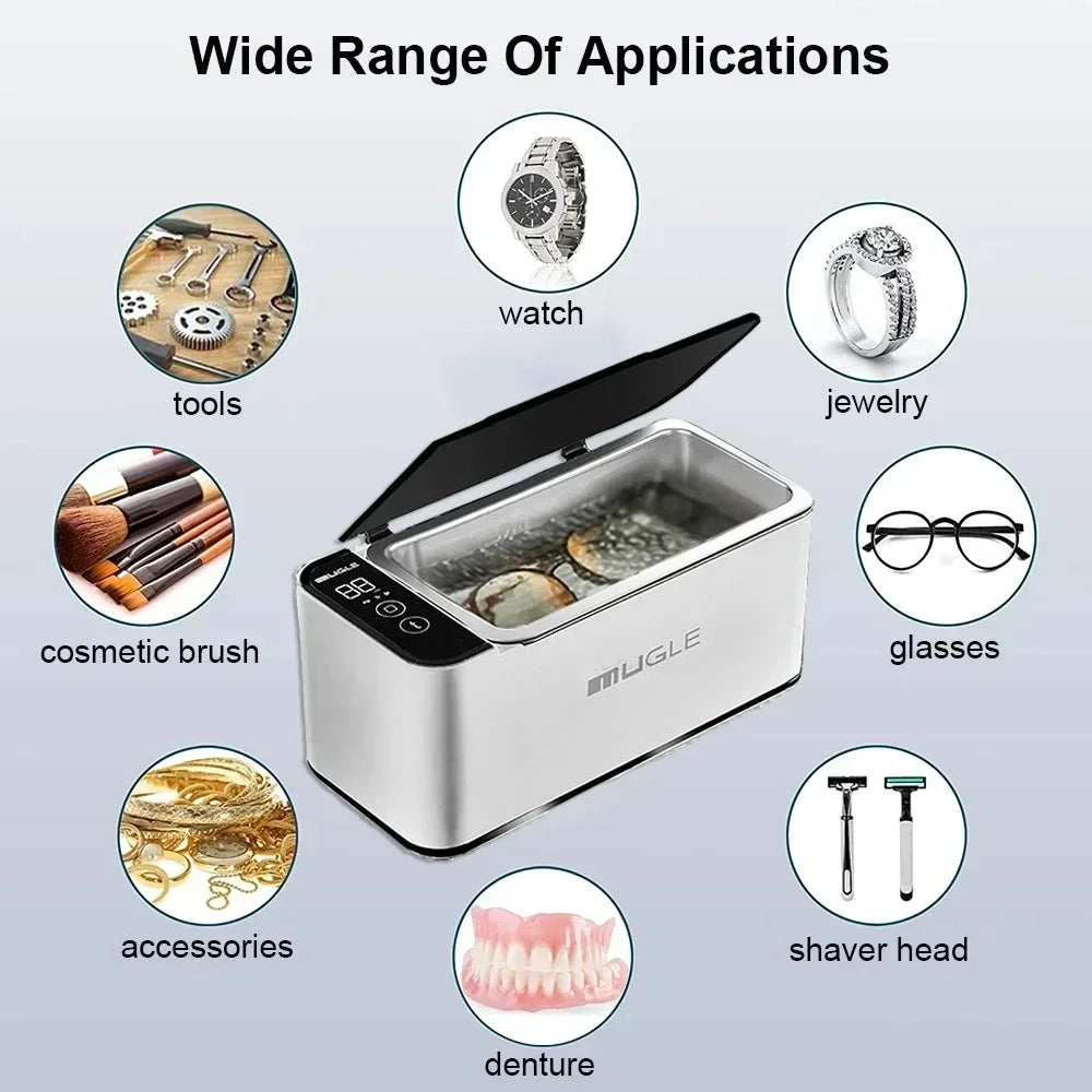 Xiaomi MIJIA Ultrasonic Cleaner Glasses Jewelry Cleaner Ultrasonic Cleaning Machine Ultrasound Wash Bath For False Teeth 500ml