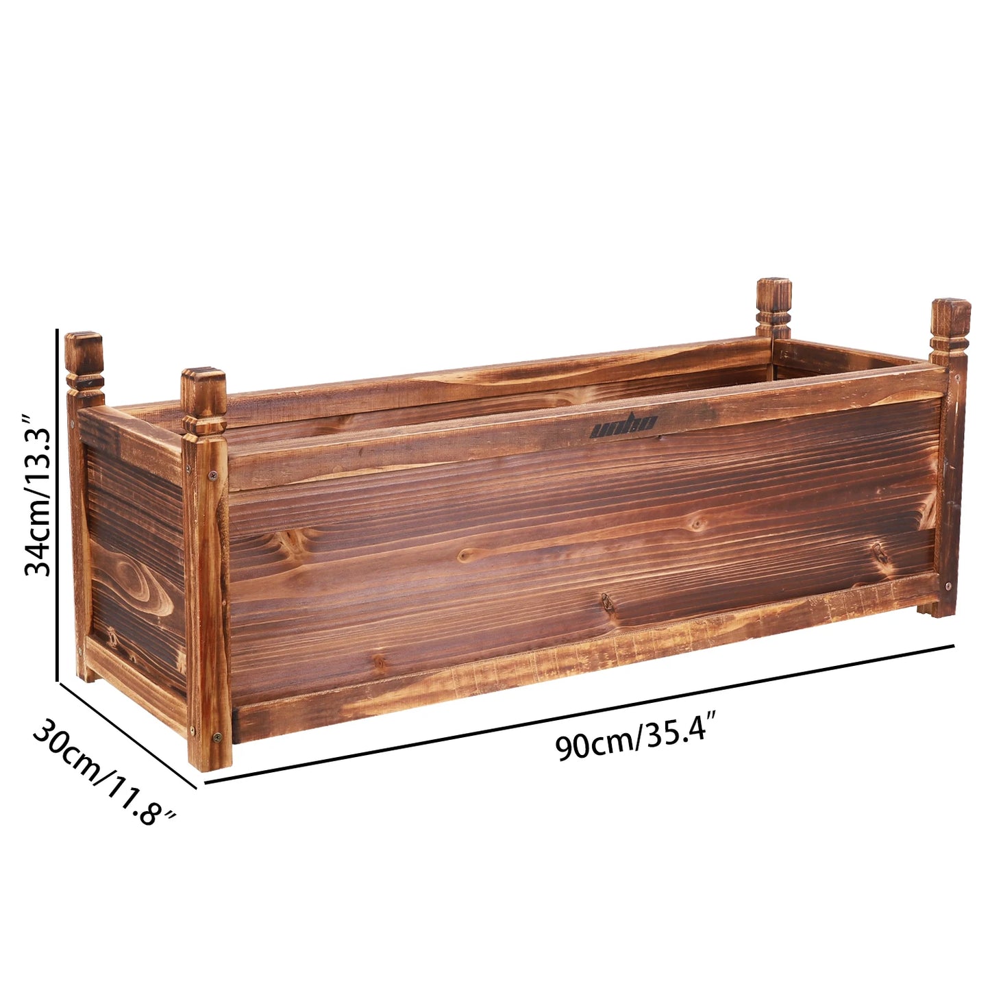 Wooden Raised Flower Bed Indoor Outdoor Vegetable Herb Planter Pot Garden Bed Flower Display