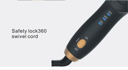 Mini Curling Iron Ceramic Tourmaline Ionic Hair Curler Electric Hot Brush Anti-Scald Curling Wand Portable Travel Hair Brush