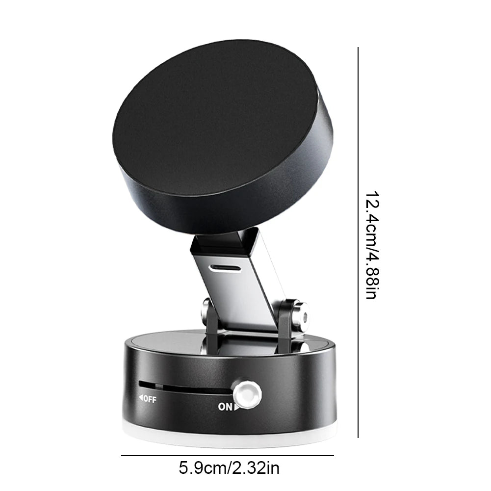 Vacuum Magnetic Suction Cup Phone Holder Double-Sided Suction Cup Phone Stand Magnetic Suction Phone Mount for Car Dashboard