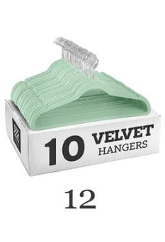 Velvet Non-Slip Hanger 10 Pieces Flocking Multifunctional Anti-Slip Clothes Hangers Wrinkle Resistant Adult Plastic Hanger Stand