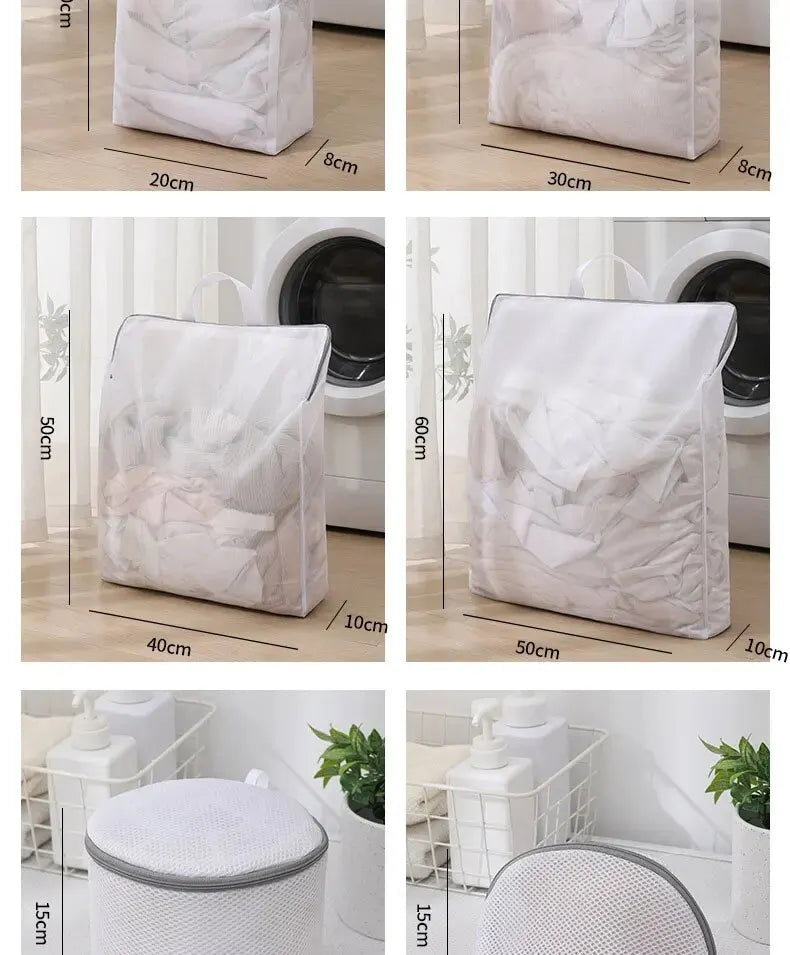 1PC 3D Laundry Bag WithDrawable Mesh Bag Washing Machine Filter Mesh Bag Anti Deformation Laundry Bag