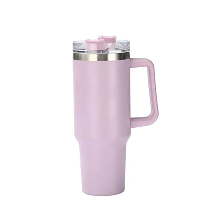 1200ml Stainless Steel Mug Coffee Cup Thermal Travel Car Auto Mugs Thermos 40 Oz Tumbler with Handle Straw Cup Drinkware  In