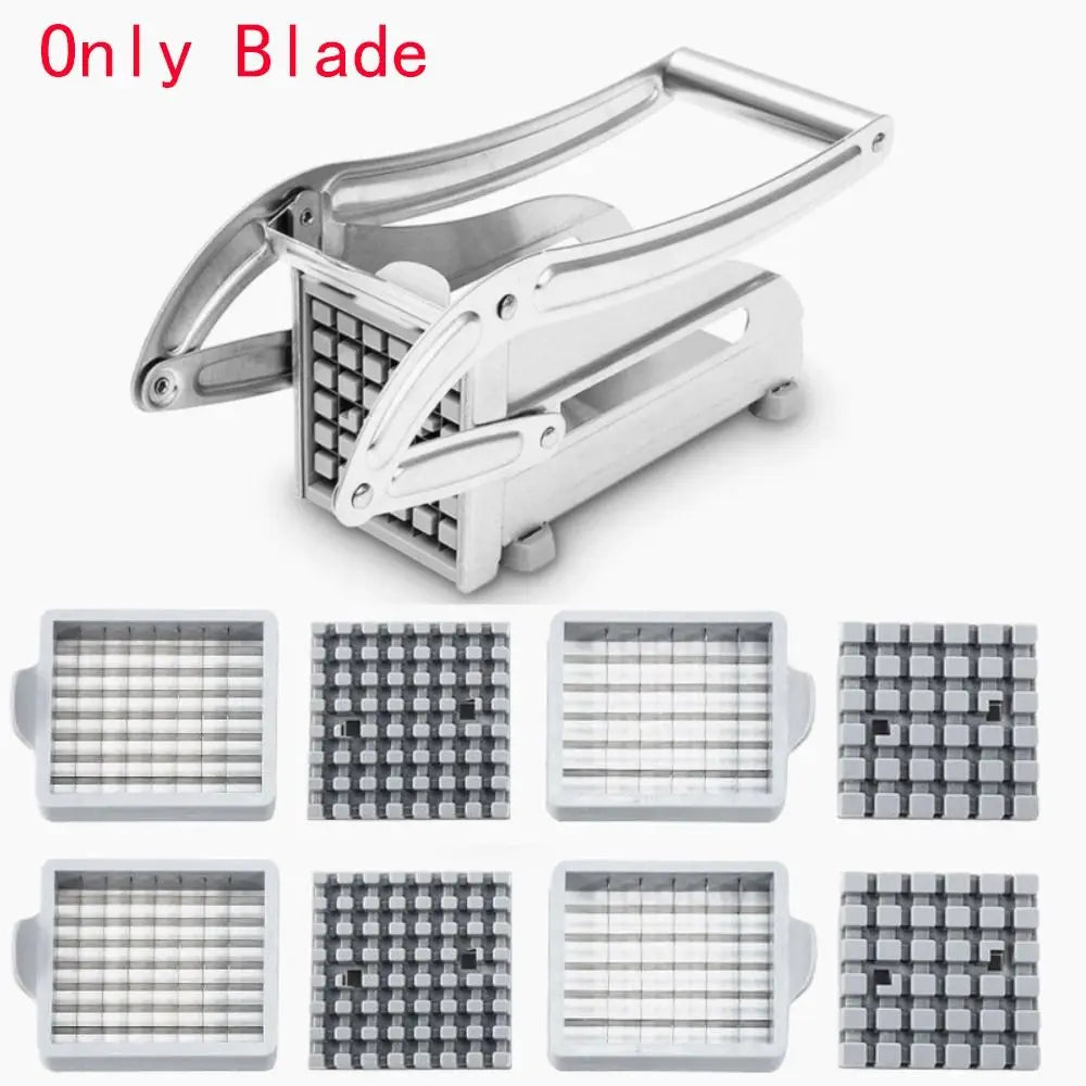 Silver 64 Hole 36 Hole Potato Slicer Stainless Steel French Fries Slicer Blade Vegetable Shredder Meat Chopper Blade